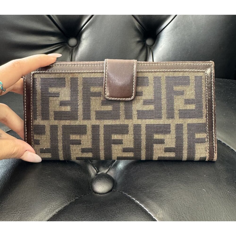 FENDI Zucca Long Wallet